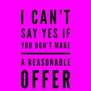 Make an offer and get a FREE gift with purchase!